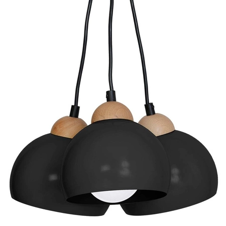 Lampa wisząca nowoczesna zwis kula DAMA I czarny śr. 15cm