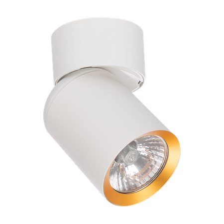 Spot Andy 1xGU10 Biały + Złoty