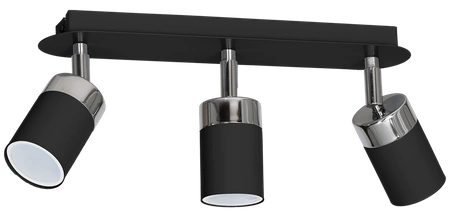 Lampa sufitowa nowoczesna reflektorek spot JOKER III czarny szer. 45cm