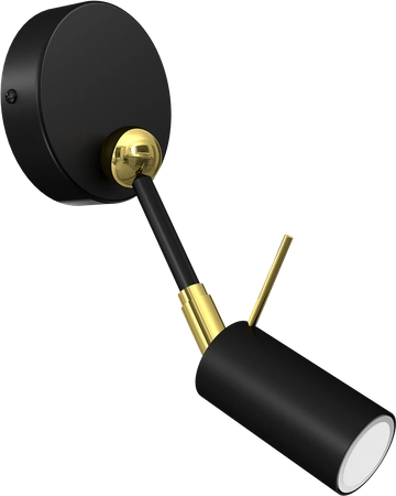 Kinkiet IRIS Black/Gold 1x mini GU10