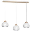 Lampa wisząca nowoczesna zwis listwa kula DAMA III biały szer. 64cm