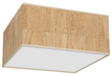 Lampa sufitowa CORK, MLP7517, biały/korkowy, 2x40W E27