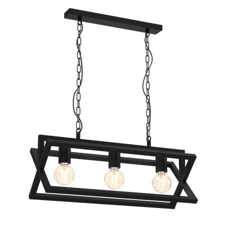 Lampa wisząca ARNOLD, MLP8563, czarna, 3x60W E27