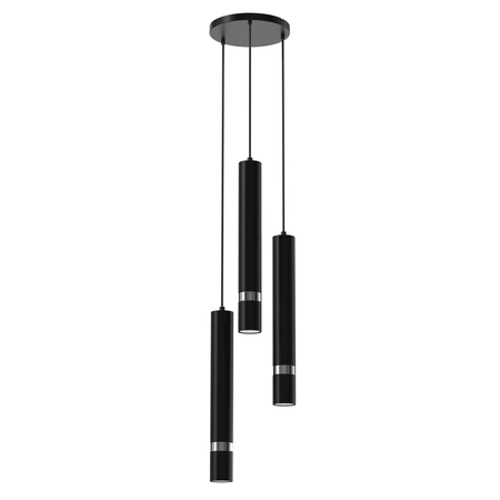 Lampa wisząca JOKER, MLP8916, czarny/chrom, 3x8W GU10