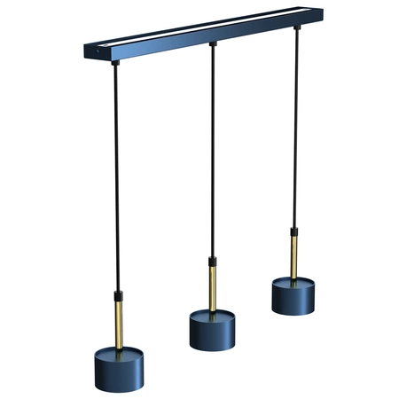 Lampa wisząca ARENA, MLP7773, niebieski/złoty, 3x11W GX53