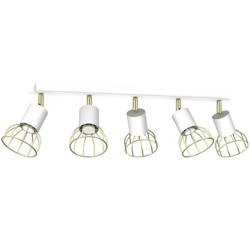 Lampa sufitowa DANTE, MLP7253, biały/złoty, 5x8W LED GU10