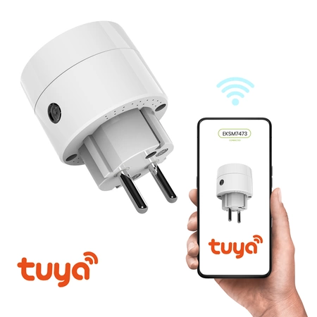 Wtyczka Wi-Fi Tuya Smart Pojedyńcza 10A IP20