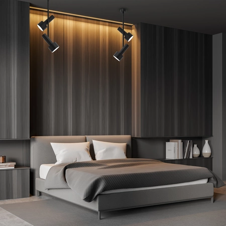 Lampa sufitowa LINTERNA, MLP8676, czarna, 2x11W GX53