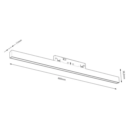 Magnetic track 10mm 20W 3000-6000K