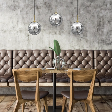 Stylowa lampa wisząca REFLEX MLP8415, czarny/złoty, 3x40W E14