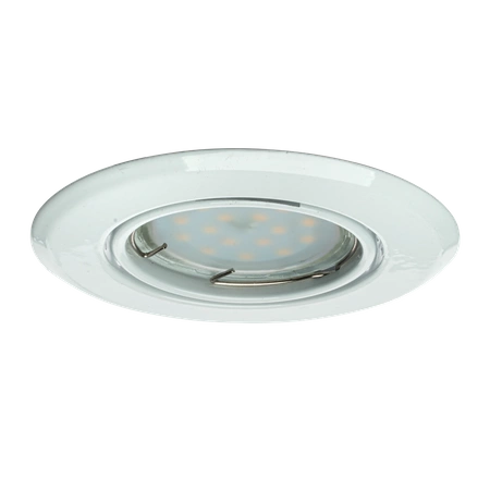 Oczko okrągłe białe GU10 1x5W LED barwa ciepła 3000K EKZ2556