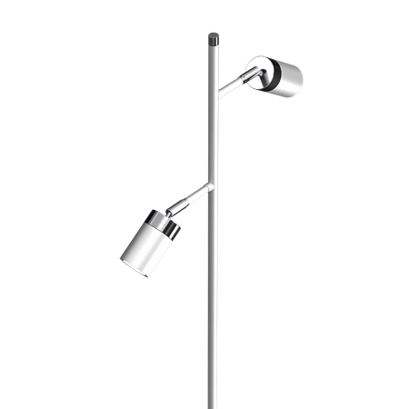 Lampa podłogowa JOKER WHITE/CHROME 2xGU10