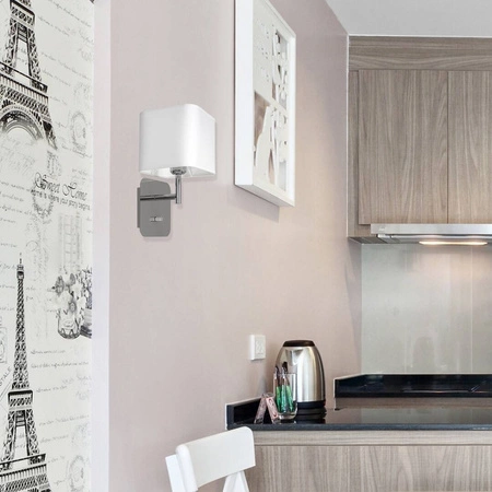 Kinkiet NAPOLI WHITE/CHROME 1xE27 ML6359