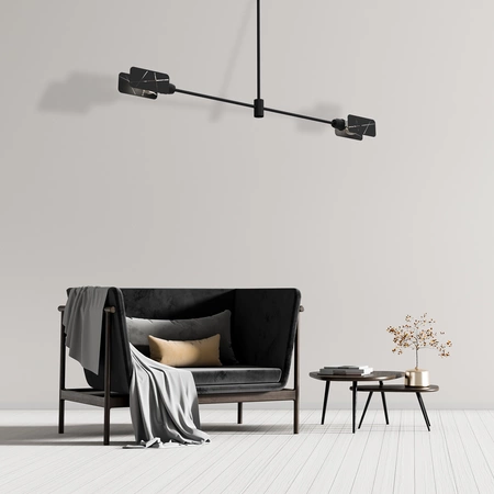 Lampa sufitowa ASTRA, MLP8678, czarna, 2x60W E27