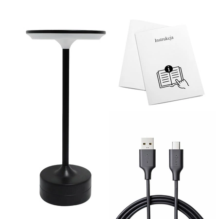 Lampka nocna TAVOLO Black