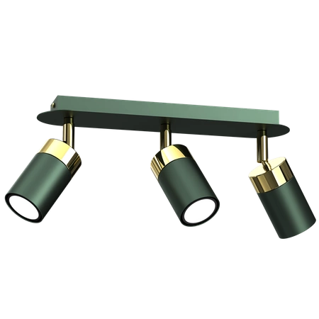 Lampa sufitowa JOKER GREEN/GOLD 3xGU10