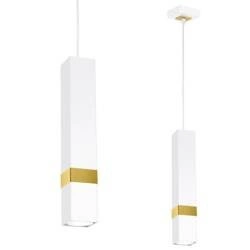 Nowoczesna lampa wisząca VIDAR WHITE/GOLD 1xGU10 MLP6275