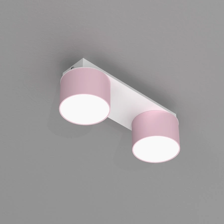 Lampa sufitowa listwa DIXIE PINK 2x GX53 szer. 24cm | różowy