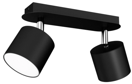 Lampa sufitowa DIXIE BLACK 2x GX53 szer. 24cm | czarny