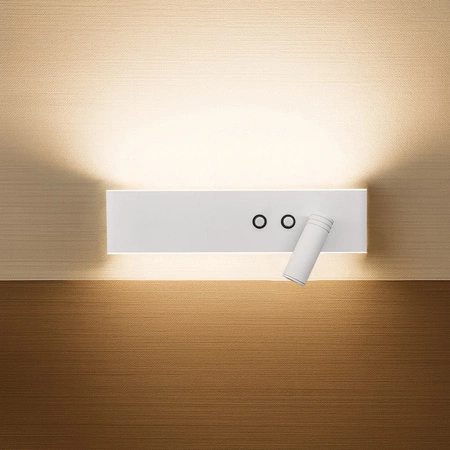 Kinkiet Resort prawy 10W + 3W LED 4000K Biały