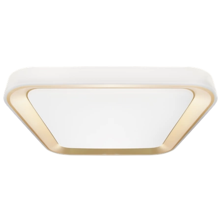 Plafon QUADRO GOLD, ML7933, biały/złoty, 66W LED