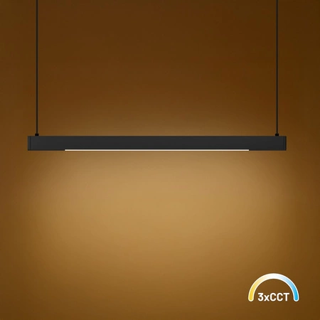 Lampa wisząca Linea Czarny 36W LED 3000K-4000K-5700K