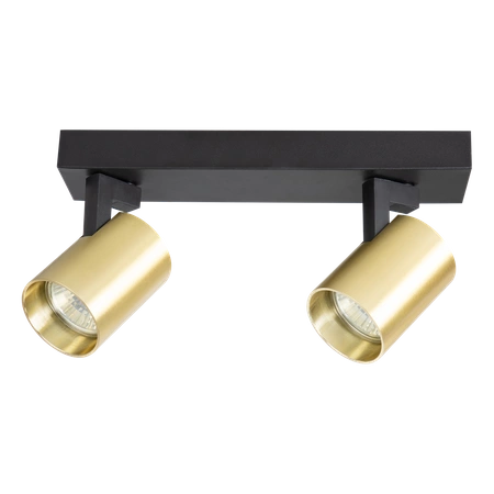 Lampa sufitowa Volf Spot 2xGU10 | Czarny złoty