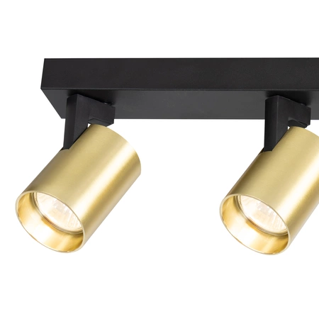 Lampa sufitowa Volf Spot 3xGU10 | Czarny złoty