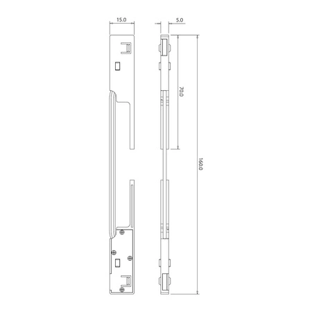 Łącznik narożny magnetic track 5mm