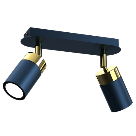 Lampa sufitowa JOKER NAVY BLUE/GOLD 2xGU10