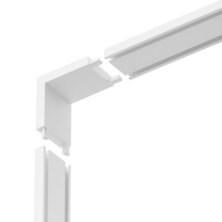 Slim Magnetic Track Narożnik Biały dół L