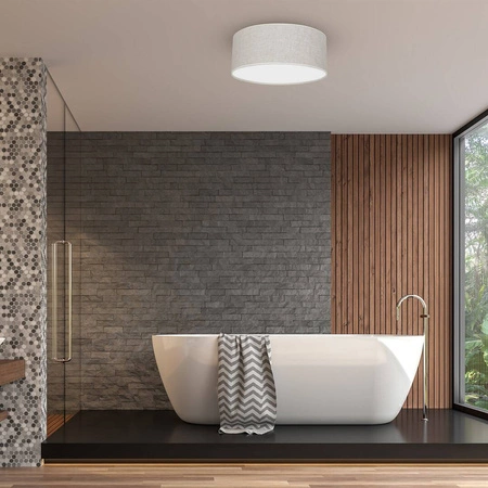 Lampa sufitowa LINO, MLP7498, 40 cm, biały/szary, 2x60W E27