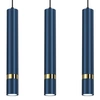 Lampa wisząca JOKER, MLP7726, granatowy/złoty, 3x8W GU10