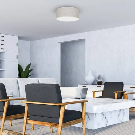 Lampa sufitowa LINO, MLP7498, 40 cm, biały/szary, 2x60W E27