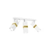Nowoczesna lampa sufitowa VIDAR WHITE/GOLD 3xGU10 MLP6274