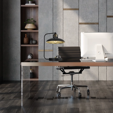 Lampka biurkowa FELIX, MLP8908, czarny/złoty, 1x60W E27