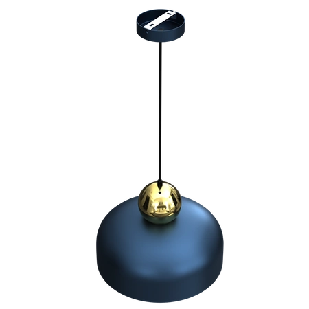 Lampa Wisząca HARALD GOLD/NAVY BLUE 1xE27