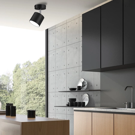 Lampa sufitowa reflektorek DIXIE BLACK GX53 szer. 8cm | czarny