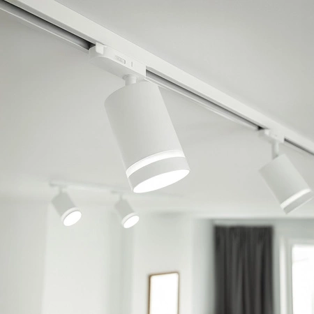 Oprawa Pipe Ring Track Biały 1xGU10 - 3-obwodowy