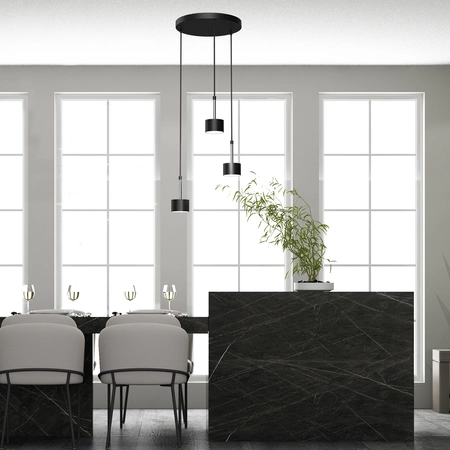 Lampa wisząca ARENA, MLP7786, czarny/srebrny, 3x11W GX53