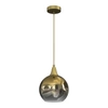 Lampa wisząca MONTE GOLD, 20 cm, MLP8400, złoty/dymiony, 1x60W E27