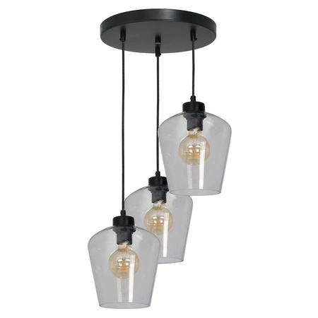 Nowoczesna lampa wisząca koło SANTIAGO CLEAR MLP6611