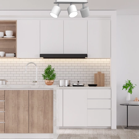 Lampa sufitowa DIXIE WHITE 3x GX53 szer. 34cm | biały