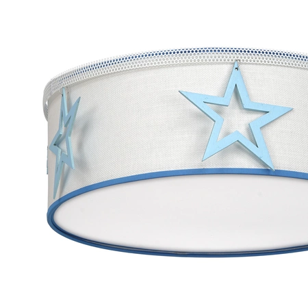 Lampa sufitowa STAR, biały/niebieski, 2x60W E27, MLP8281