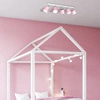 Lampa sufitowa DIXIE PINK 5xGX53 szer. 64cm | różowy