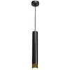 Nowoczesna lampa wisząca DANI BLACK/GOLD 1xGU10 MLP6239