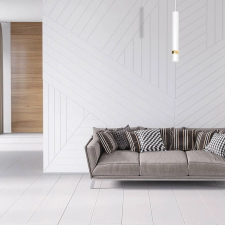 Lampa wisząca JOKER, MLP6081, biały/złoty, 1x8W GU10