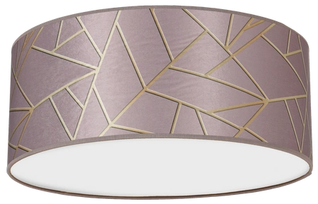 Lampa sufitowa ZIGGY PINK, MLP7585, 40 cm, różowy/złoty, 2x60W E27