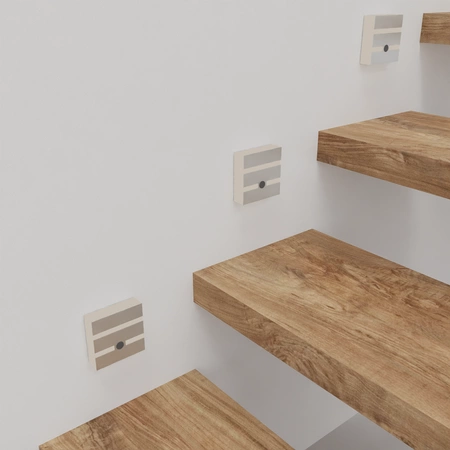 Oprawa schodowa LED 0,6W VOX barwa neutralna 4000K z czujnikiem ruchu PIR 12V EKS1510