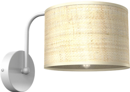 Kinkiet MARSHALL, MLP7482, biały/rattan, 1x60W E27